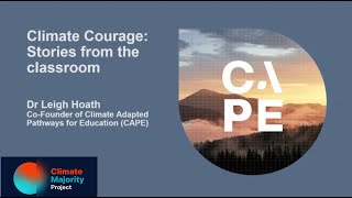 What is CAPE? (Climate Adapted Pathways for Education) | Stories From the Classroom #3