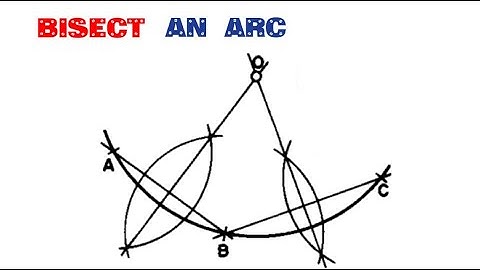 HOW TO FIND THE CENTER OF AN ARC||Geometrical construction||Engineering drawing||Technical drawing
