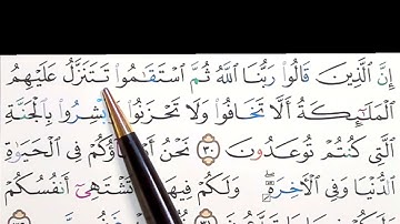 برنامج إعراب القرآن الكريم سورة فصّلت آية ( 30 )