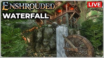 Enshrouded: Building a Waterfall in my Forest Village!