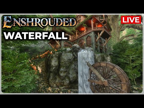 Enshrouded Building A Waterfall In My Forest Village