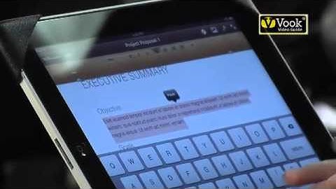 Word Processing with Page on ipad