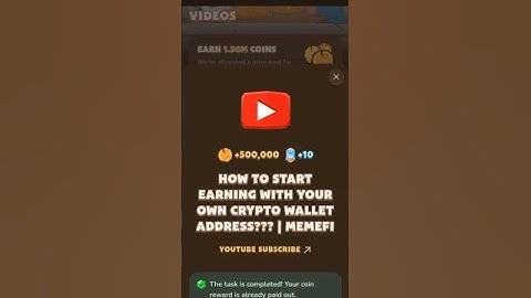 HOW TO START EARNING WITH YOUR OWN CRYPTO WALLET ADDRESS | MEMEFI VIDEO CODE #shorts #viralshorts