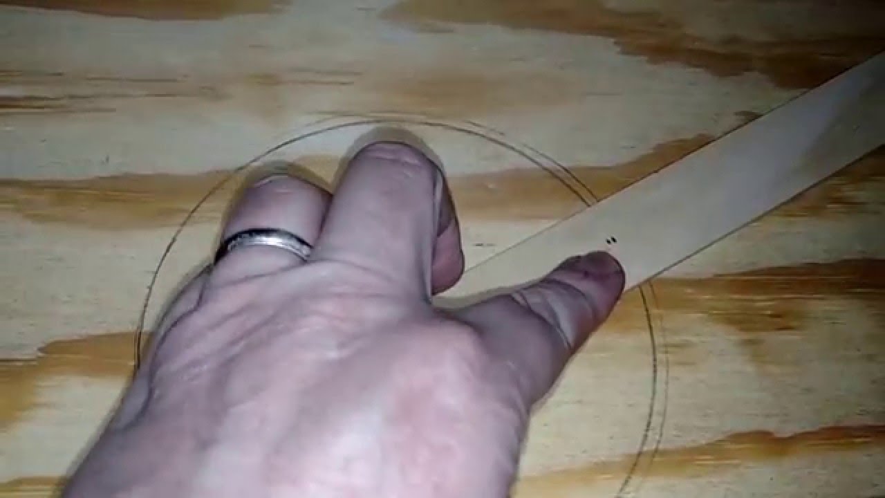 Cutting a speaker hole without the fancy tools.