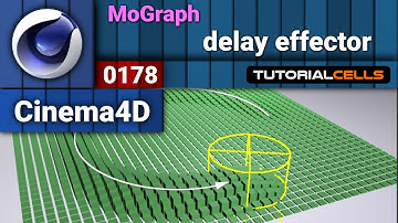 0178. mograph delay effector  in cinema 4d