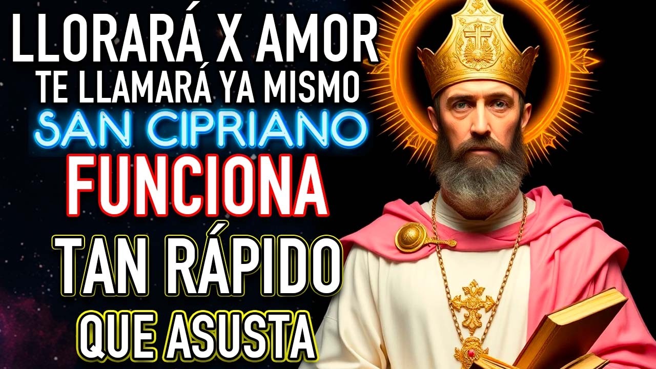 TE VA BUSCAR EN 3 MINUTOS LOCAMENTE TE DESEARÁ con Oración a SAN CIPRIANO TRAE a tu AMOR DOMINADO