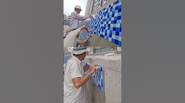 ốp gạch hồ bơi gạch mosaic