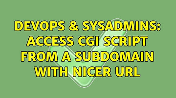 DevOps & SysAdmins: access cgi script from a subdomain with nicer URL