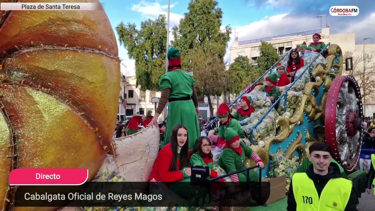 Los Reyes Magos ya están en la ciudad. Cabalgata Oficial organiza por el Ayuntamiento de Córdoba.