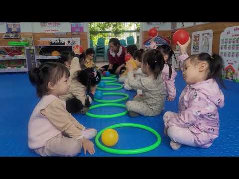 🎨🎈Các bé lớp 3 tuổi C chơi trò chơi thi xem ai nhanh🎈🎨