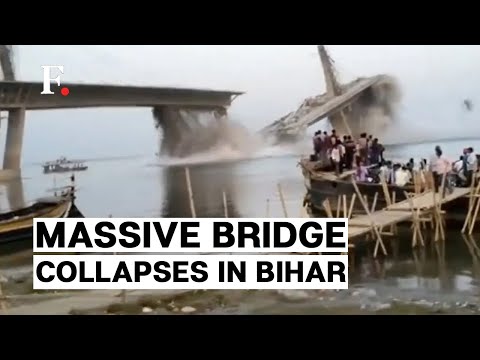 India: Massive Bridge Under Construction Collapses In Bihar's Bhagalpur District