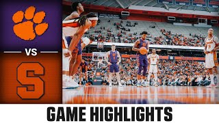 Clemson vs. Syracuse Game Highlights | 2023-24 ACC Men's Basketball