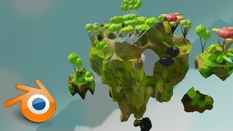 Low Poly Floating Island blender Eevee  |   Animation Short  Blender