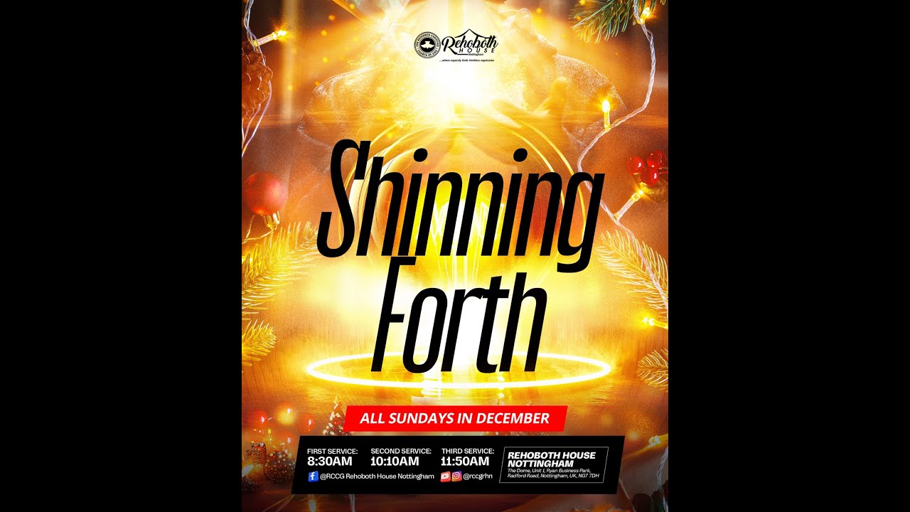 Sunday Service || Shining Forth || 29th December 2024 - YouTube