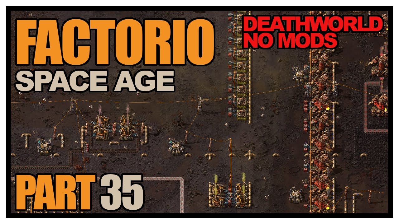 Factorio Space Age - Episode 35 - Demolisher hunting! (Deathworld, no mods)