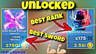 ⚔I UNLOCK IMMORTAL ASSASSIN AND THE BEST SWORD IN NINJA LEGENDS! + GIVEAWAY ⚡ screenshot 5