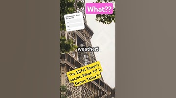 The Eiffel Tower’s Summer Secret: How It Grows Taller in the Heat! #facts #viralvideo #science #insp