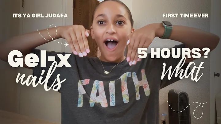 💅 11-Year-Old Tries Gel-X Nails for the FIRST Time! + Cute Hand Painted Nail Art 🎨✨