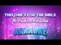 McBride Martina This One S For The Girls Karaoke Lyrics 