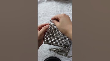 Hoàn thành chiếc túi ngọc trai + pha lê (cao cấp) handmade thiết kế#Tuiphale #larissabeadedluxe