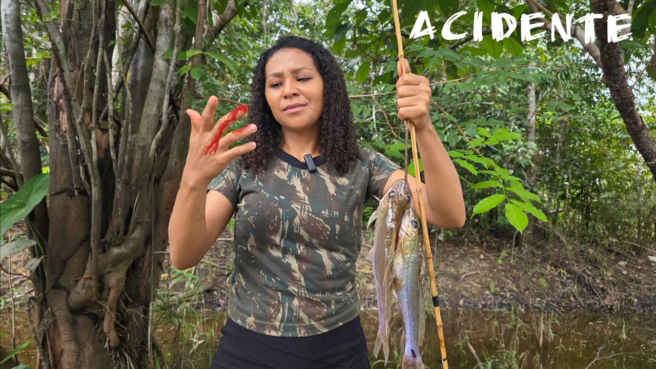 O pior me aconteceu nessa pescaria de varinha no meio da floresta Amazônica 