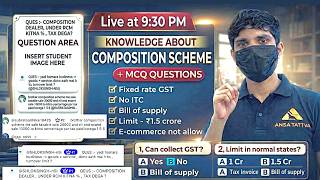 👉 Composition Scheme Student Questions | MCQ + Doubts | Live 9:30 PM
