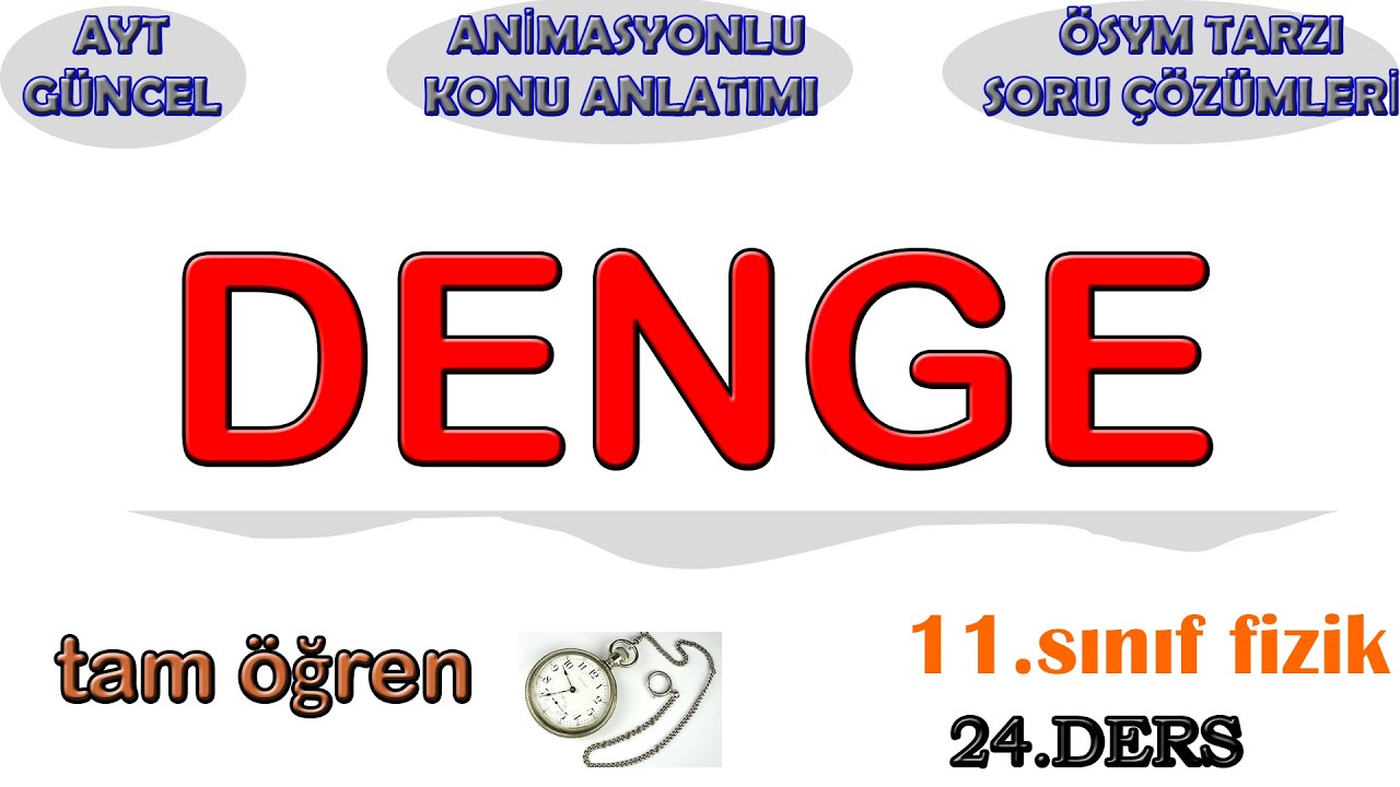 denge ve denge şartları