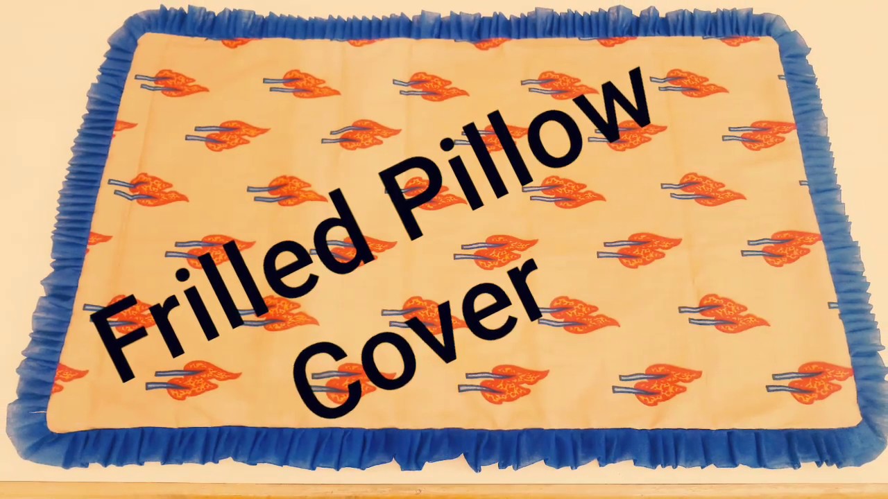 Frilled Pillow Cover How to Stitch Frilled Pillow Cover simple