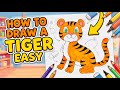 How To Draw A Tiger EASY 🐯✨🐅