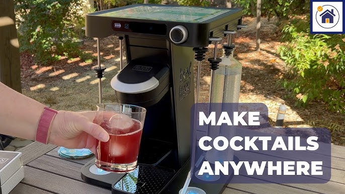 Black+decker Cordless Cocktail Maker Machine Black