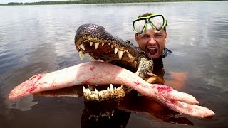 Epic Alligator Attack Prank