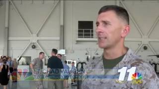 NBC 11 reports on VMA-211's redesignation as F-35 squadron