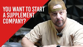 You want to start a supplement company