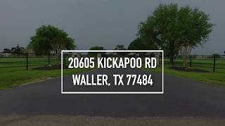 20605 Kickapoo Rd, Waller, TX 77484 aerial VO