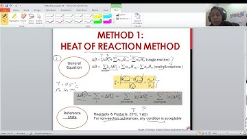 Heat of Reaction Method