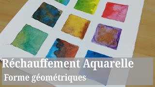 Réchauffement Aquarelle 2 - Formes Géométriques