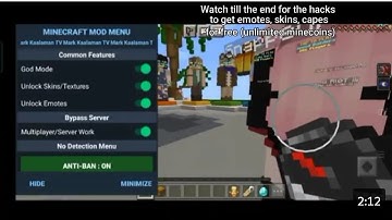 Minecraft 1.19 and MCPE Mod Menu Apk OP Hack Client• Fly, Unlimited health, god mod, Server PERKS