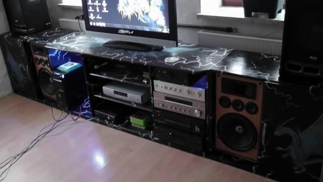 Mein selbst gemachter tv hifi schrank 2 youtube
