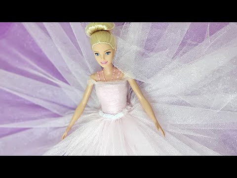 Barbi Gelinlik Yapımı#2|Barbie Kolay Elbise Yapımı