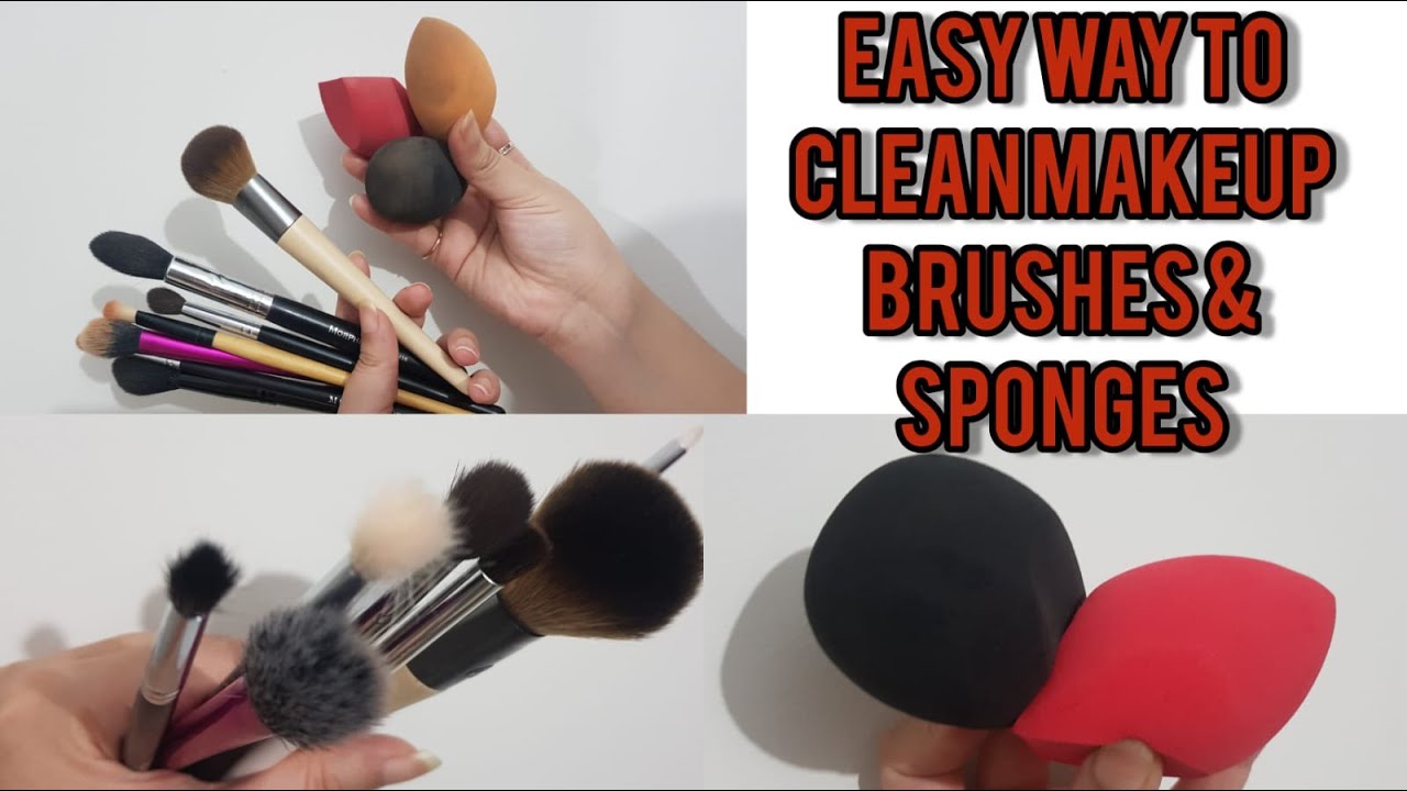 how-to-clean-makeup-brushes-sponges-easy-cheap-method-youtube