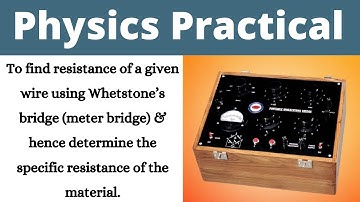 To find resistance of wire using Meter bridge & hence determine the specific resistance of material