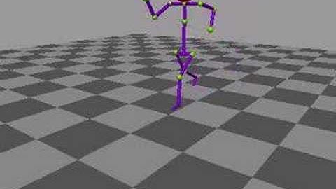 Anim8or stick figure walk cycle