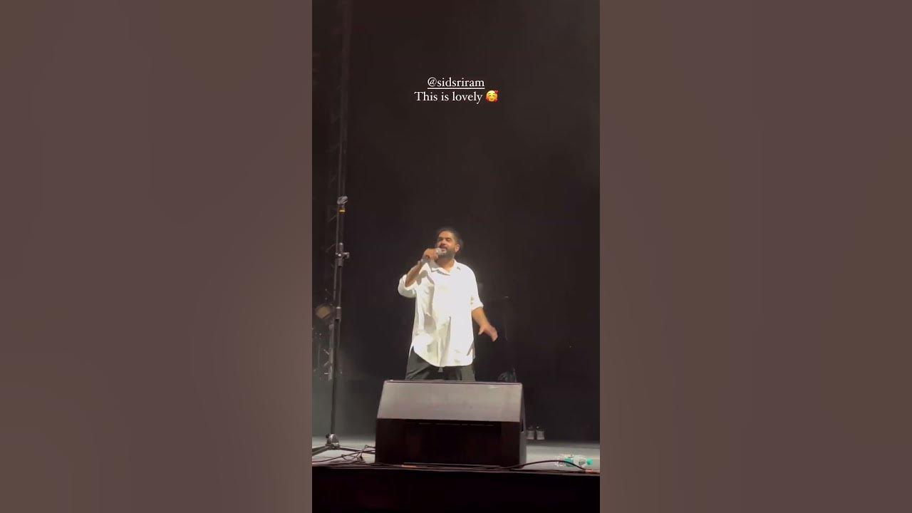 aradhya song SidSriram live concert #tamil #telugu #chennai