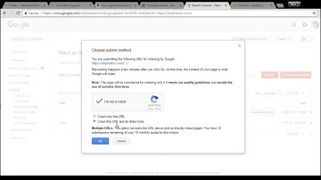How to Fetch and Render a website in Webmaster tools