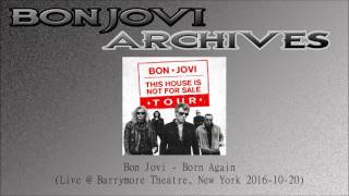 Bon Jovi - Live @ Barrymore Theatre, New York 2016-10-20 (Soundboard)