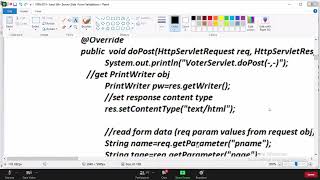 Server Side Validations in java session-02