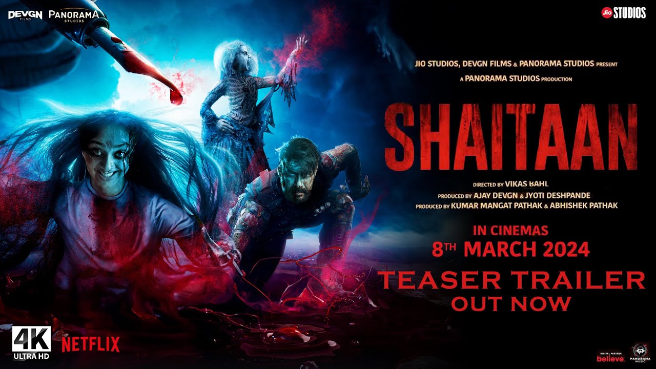 Shaitaan Official Trailer Ajay Devgn, R Madhavan, Jyotika Jio