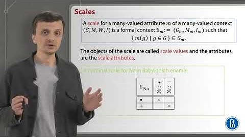 Formal Concept Analysis - Week 1, 3-02 - Conceptual scaling schemas