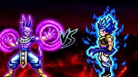 Lord Beerus V5 JXM VS Gogeta V3.5 (all form) in Mugen