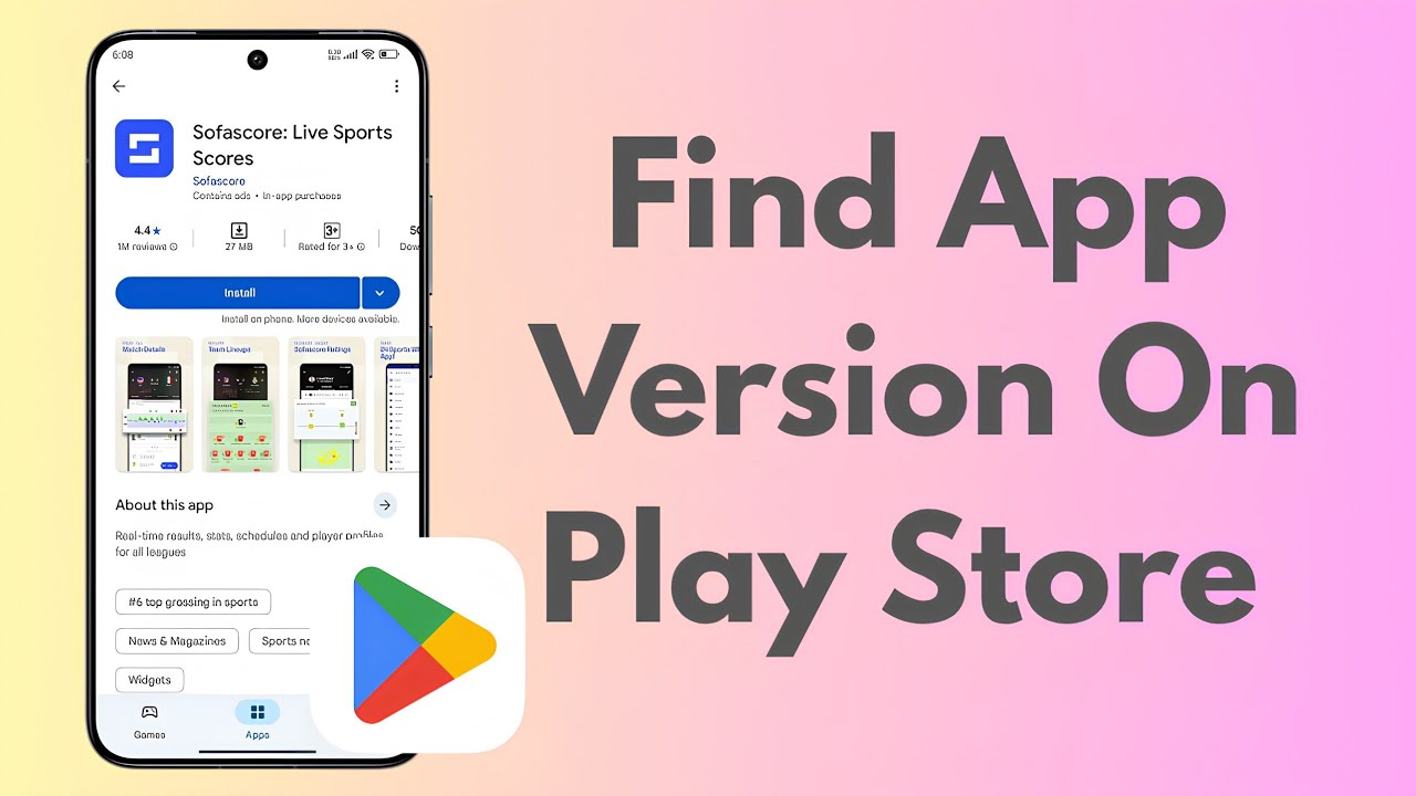 Как узнать версию приложения в Play Маркете